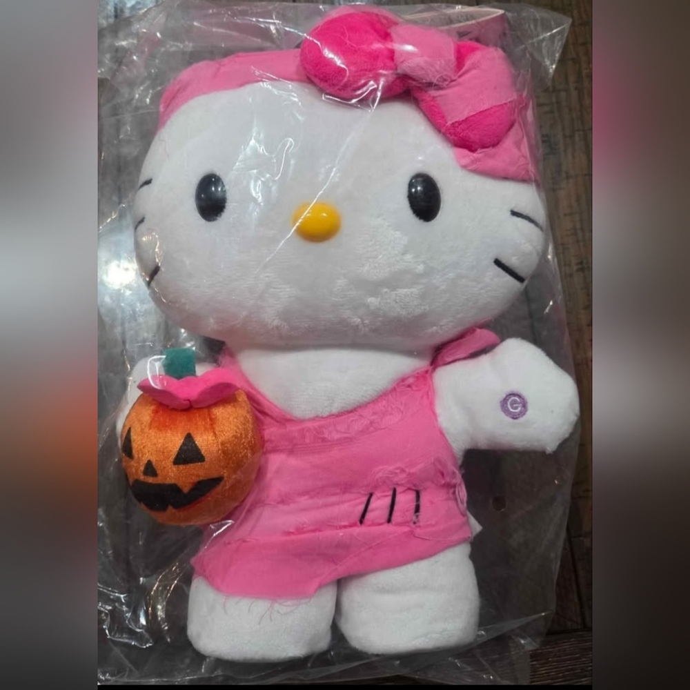 Hello Kitty Plush with Pumpkin